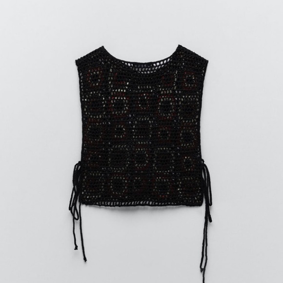 Zara Shorts Zara 2 Pieces Floral Crochet Top And Shorts Matching